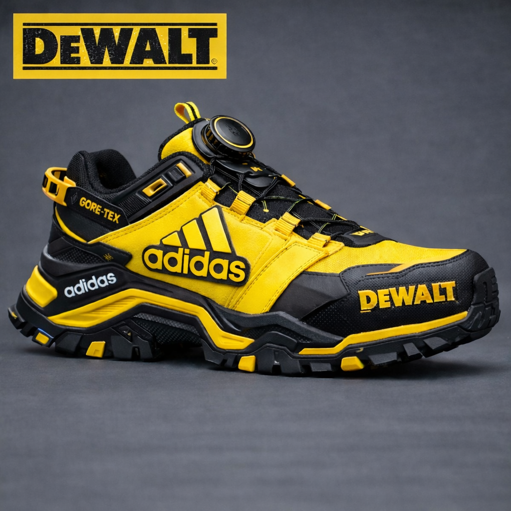 ADIDAS® × DEWALT Επαγγελματικά Αδιάβροχα και Αναπνέοντα Παπούτσια Εργασίας και Πεζοπορίας για Άνδρες