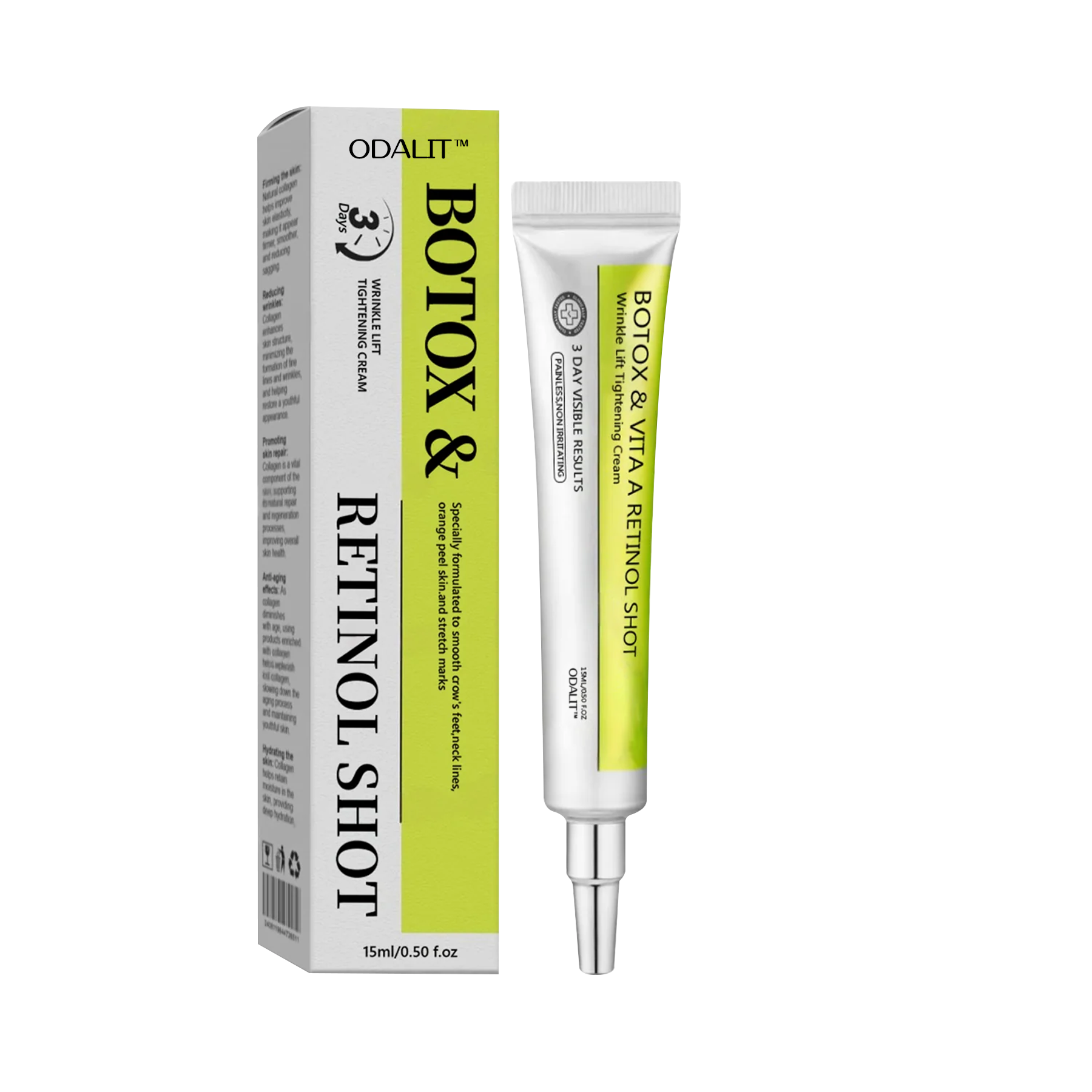 [🔥Τελευταία μέρα με έκπτωση 70%] Ένεση Botox και ρετινόλης ODALIT™ - μειώνει τις βαθιές ρυτίδες, τα χαλαρά μάγουλα και τα πρησμένα μάτια