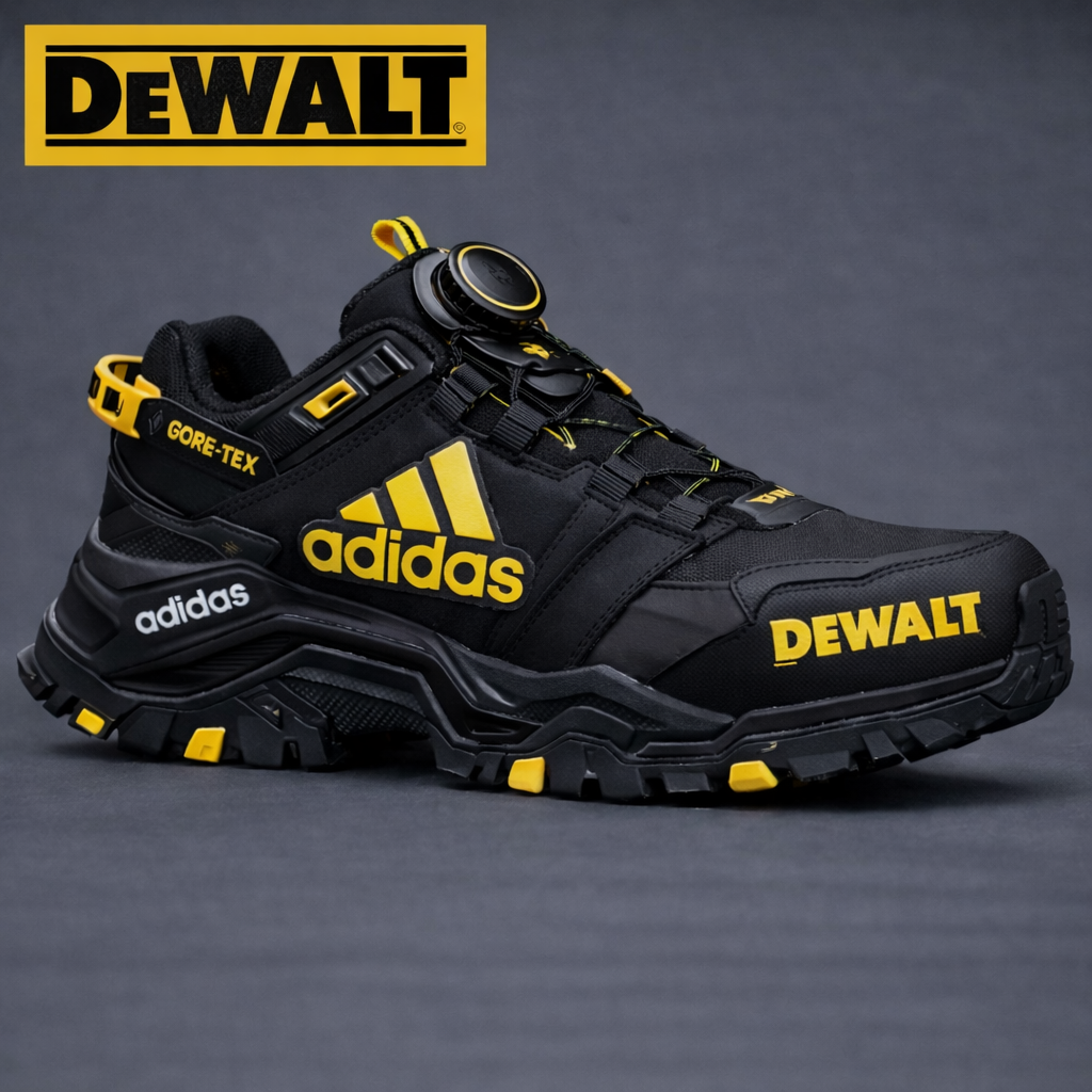 ADIDAS® × DEWALT Επαγγελματικά Αδιάβροχα και Αναπνέοντα Παπούτσια Εργασίας και Πεζοπορίας για Άνδρες