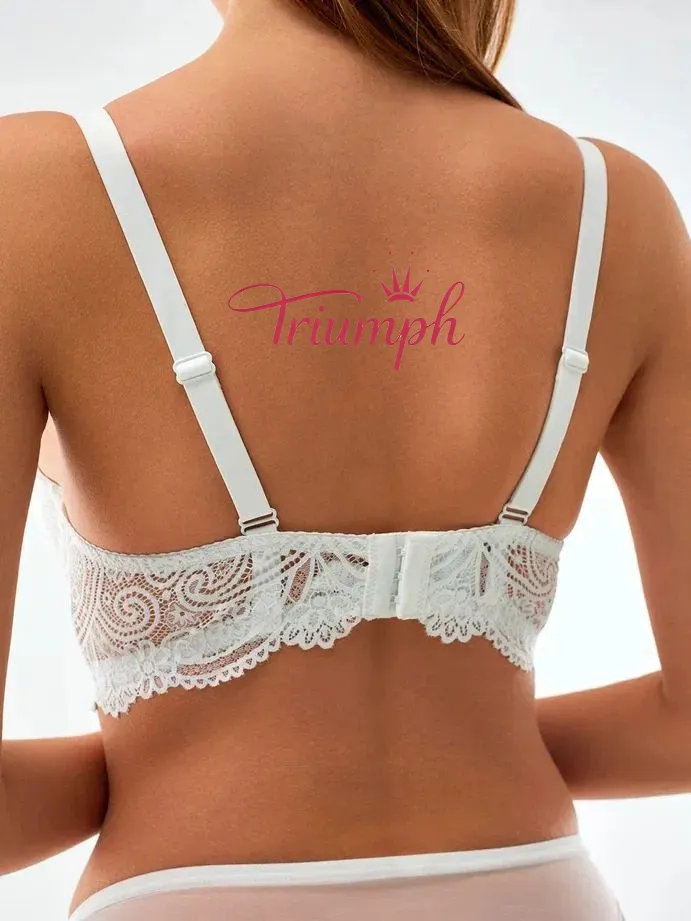 Triumph® 5 τεμάχια.💖50% έκπτωση✨Σουτιέν με δαντέλα για μεγάλα μεγέθη, βαθύ σχήμα V [65A-120H]