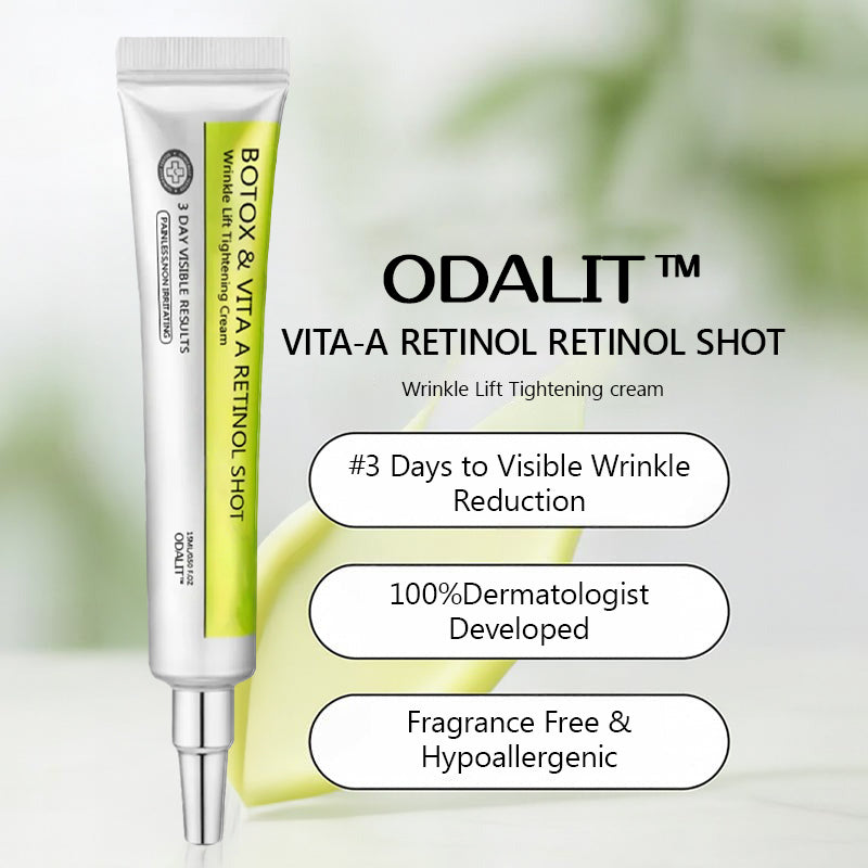 [🔥Τελευταία μέρα με έκπτωση 70%] Ένεση Botox και ρετινόλης ODALIT™ - μειώνει τις βαθιές ρυτίδες, τα χαλαρά μάγουλα και τα πρησμένα μάτια