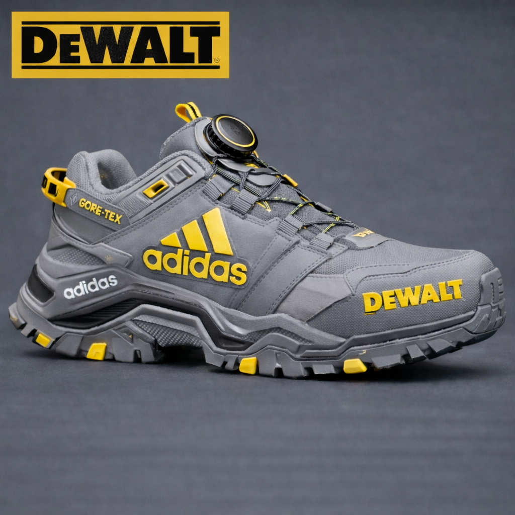 ADIDAS® × DEWALT Επαγγελματικά Αδιάβροχα και Αναπνέοντα Παπούτσια Εργασίας και Πεζοπορίας για Άνδρες