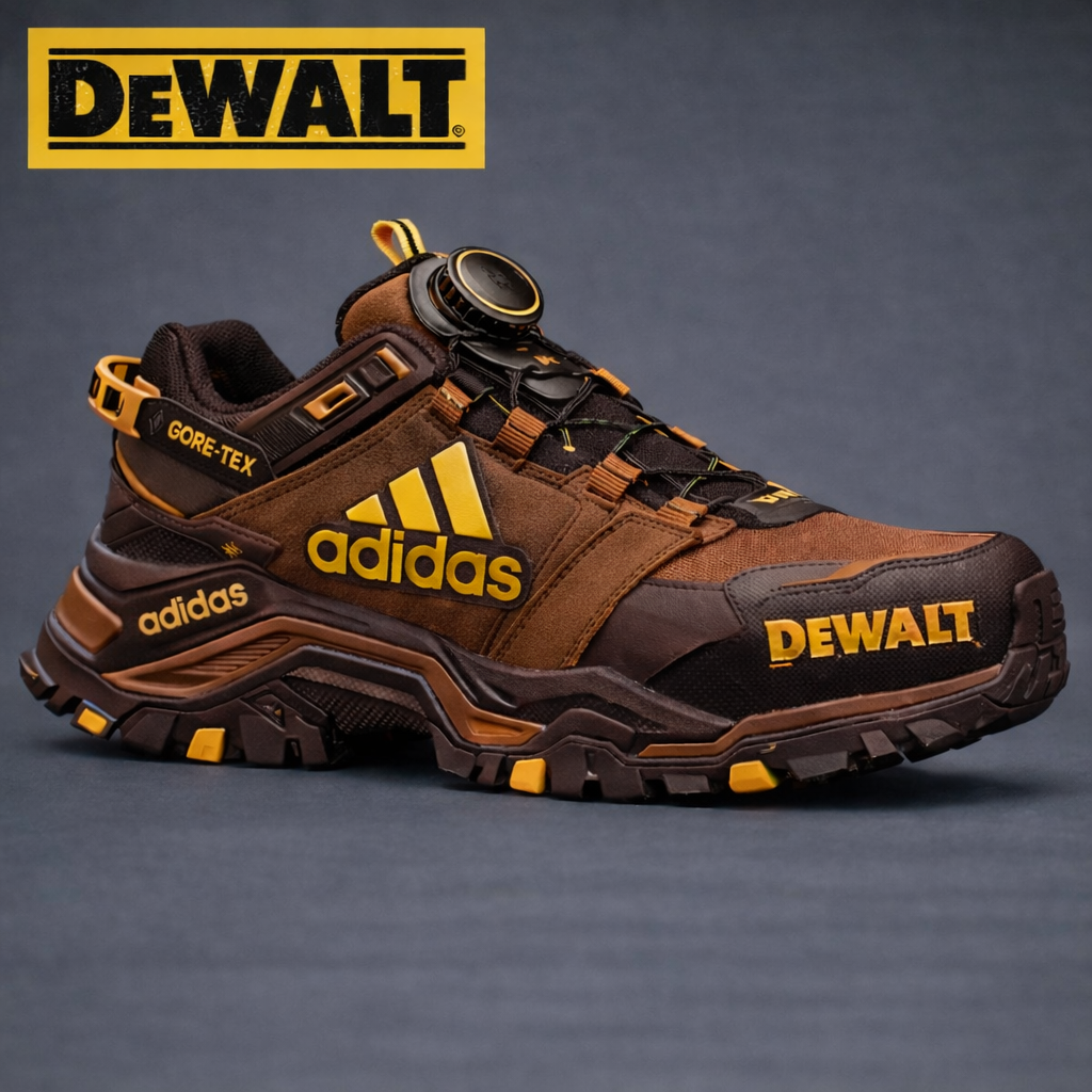 ADIDAS® × DEWALT Επαγγελματικά Αδιάβροχα και Αναπνέοντα Παπούτσια Εργασίας και Πεζοπορίας για Άνδρες