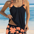 👙TRIAUMPH🏊‍♀️Γυναικεία στάμπα Tankini & Σορτς 2 τεμαχίων Σετ μαγιό