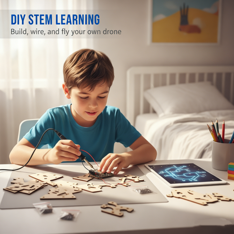 ✈️ Ξύλινο κιτ drone για παιδιά – παιχνίδια STEM, DIY και πτήση | Εκπαιδευτικά παιχνίδια🧩🧠🎁